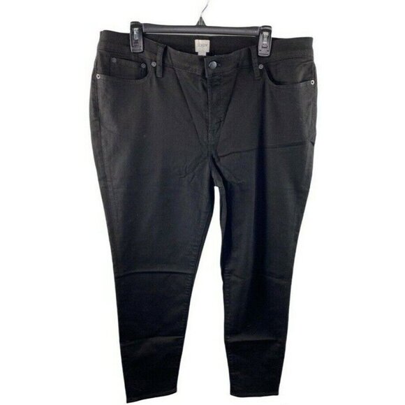 J.Crew $90 8" Rise Black Skinny Jean In Signature Stretch Size 35 F7995 - Picture 4 of 6